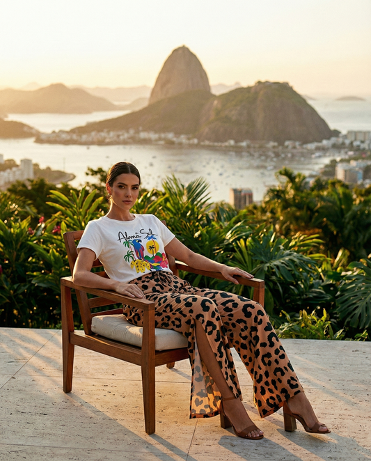 Polera Estampada Brasileña Slim ~ Alma De Sol