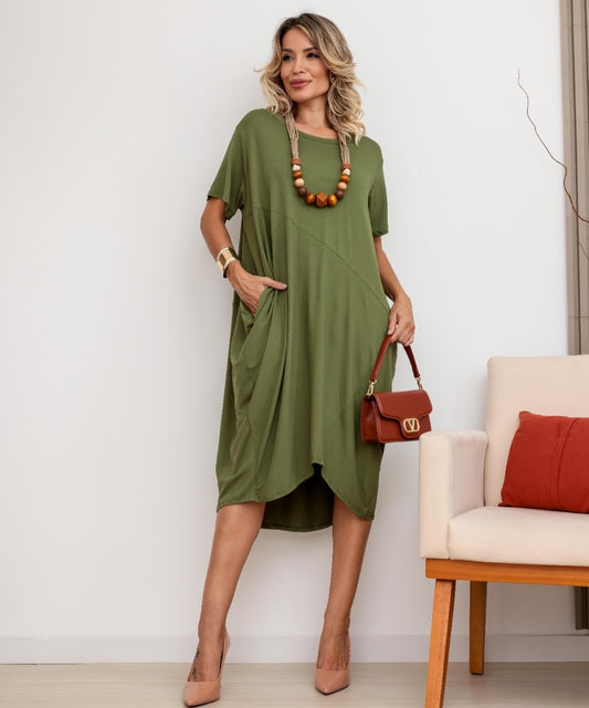 Vestido Holgado Brasileño Estilo Overside