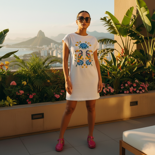 Vestido Estampada Brasileño ~ Farm Tucanes