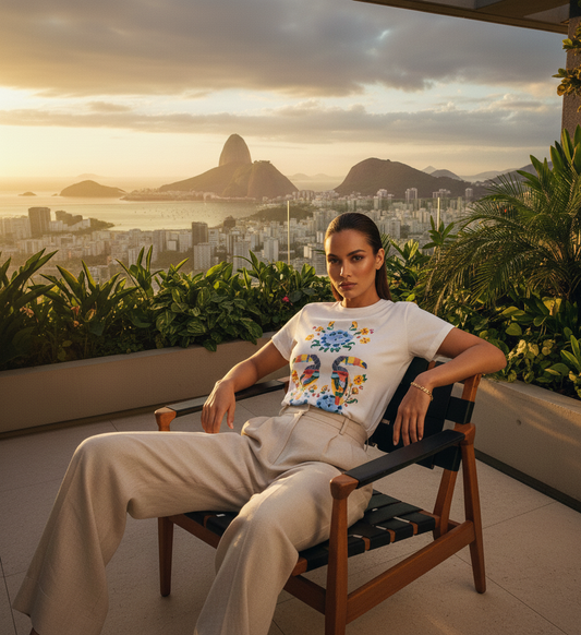 Polera Estampada Brasileña Slim ~ Farm Tucanes