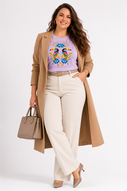 Polera Plus Size Fantasía Farm Pink