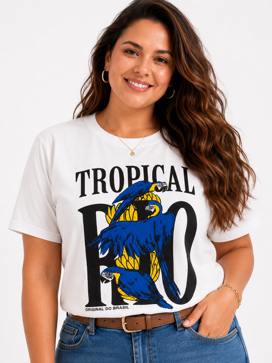 Polera Maxi Tropical Rio