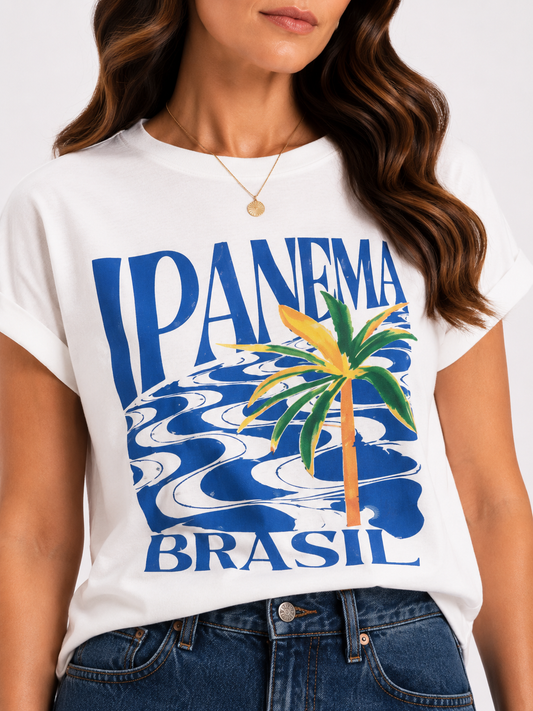 Polera Manga Japonesa Ipanema