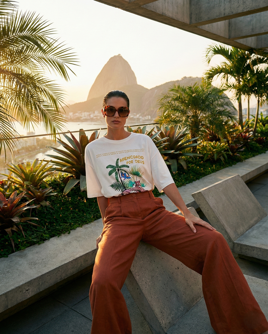 Polera Estampada Brasileña Maxi ~ Bendecido