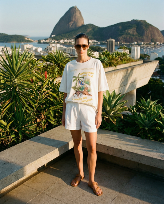 Polera Estampada Brasileña Maxi ~ Bendecido