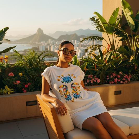 Vestido Estampada Brasileño ~ Farm Tucanes